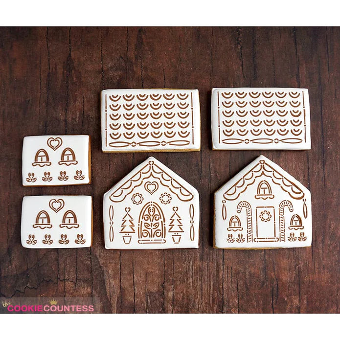 Gingerbread House 4 Piece Stencil