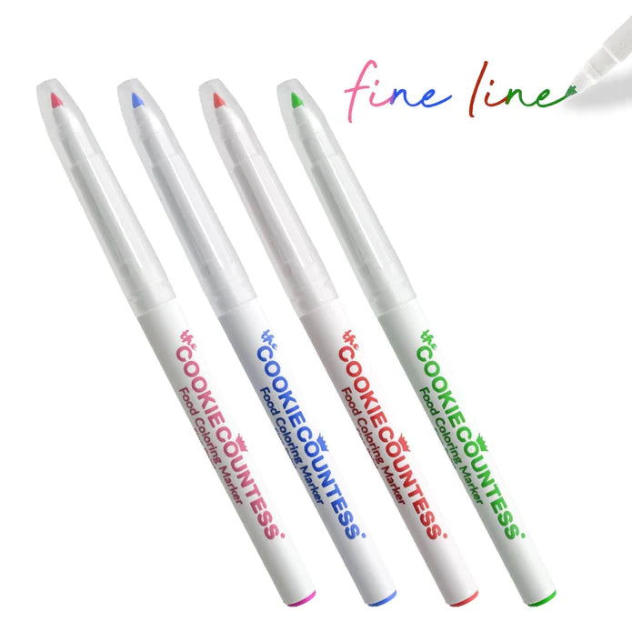 The Cookie Countess Fine Tip Markers-set of 4