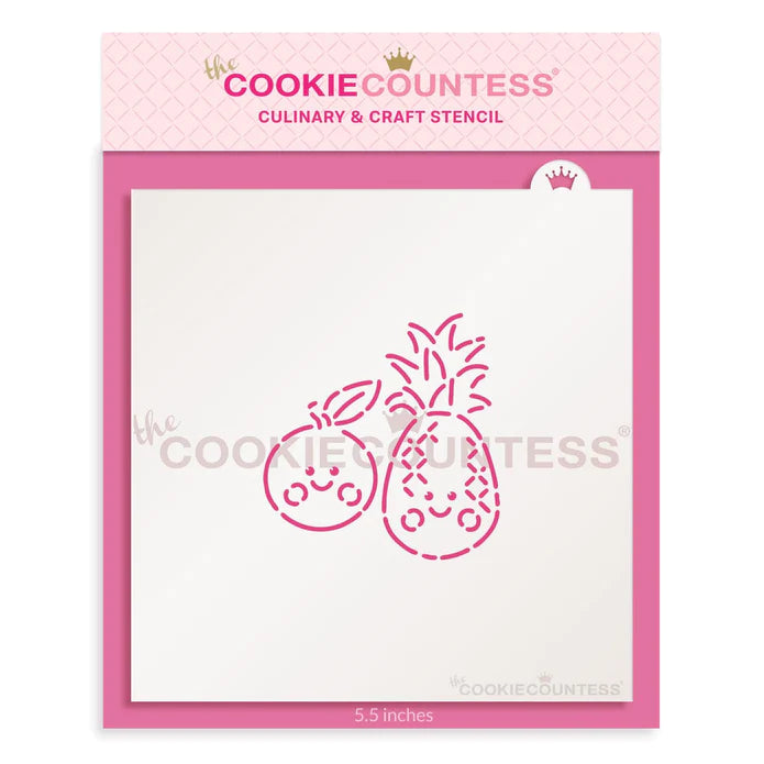 Summer Fruits Stencil PYO