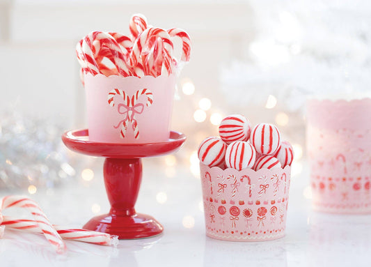 My Mind’s Eye - PLCC1022 - Pink Candy Canes Food Cups (50 pcs)