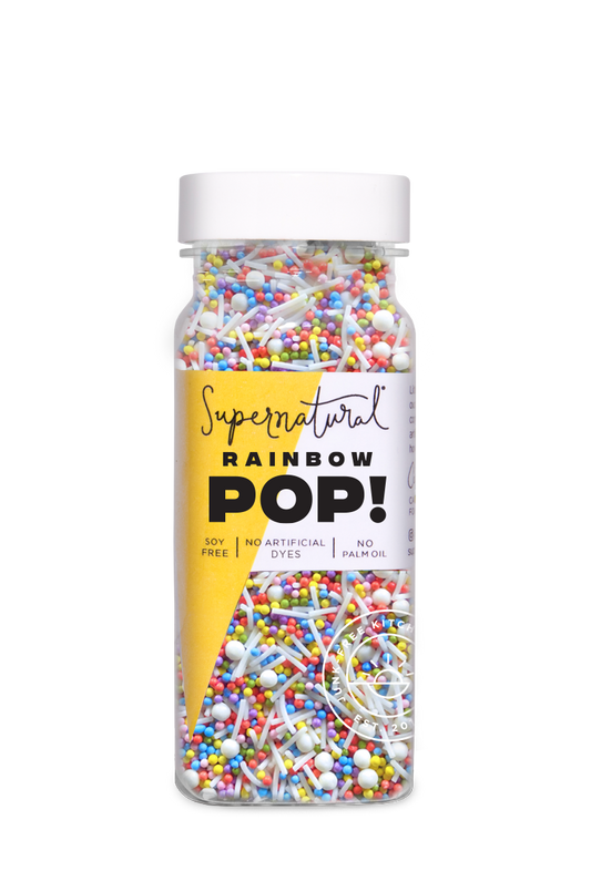 Supernatural - Dye-Free Rainbow Pop! Nonpareil Sprinkles