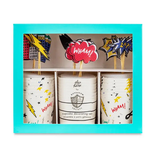 Jollity & Co. + Daydream Society -Superhero Cupcake Decorating Set