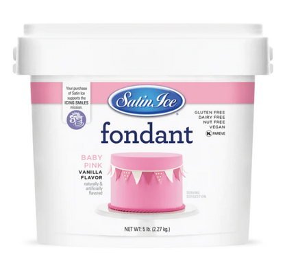 Satin Ice Baby Pink Vanilla Fondant