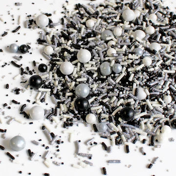 Black, Silver, White Sporty Sprinkles