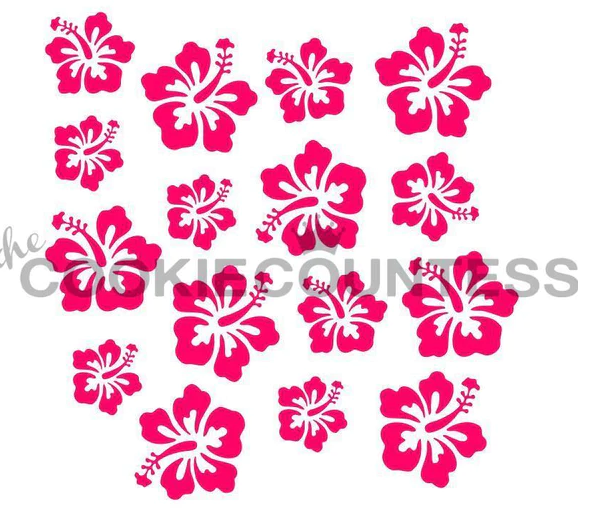 Hibiscus Flower Stencil