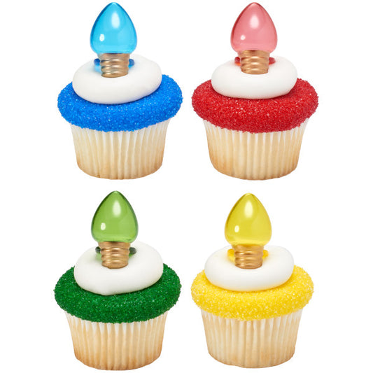 Christmas Light Cupcake Rings