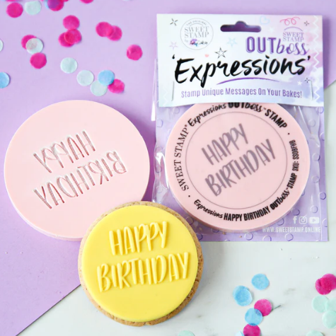 OUTboss Texture Tiles-Fun Happy Birthday