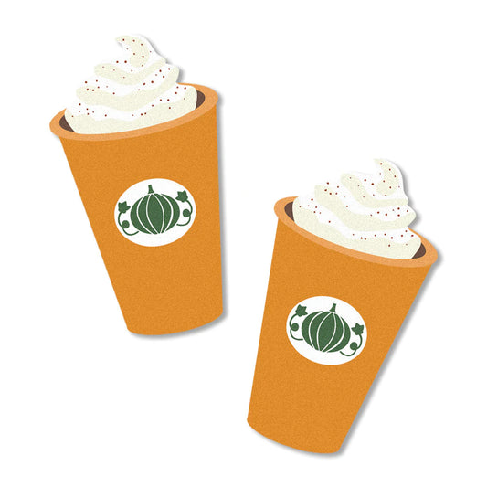 Pumpkin Spice Latte Cup Edible Cupcake Toppers
