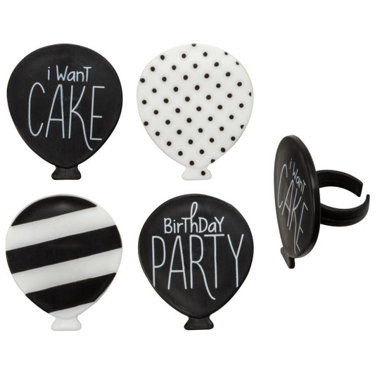 Happy Birthday Cupcake Rings