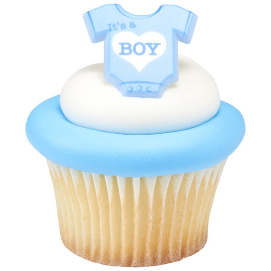 Its a Boy Cupcake Rings