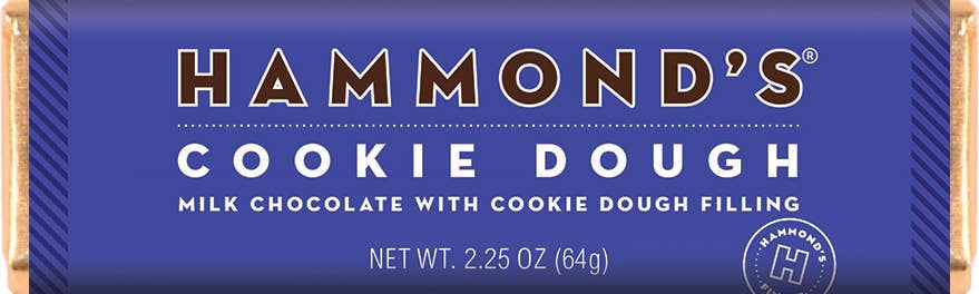 Hammond's Candies - Cookie Dough Milk Chocolate Candy Bar  2.25oz