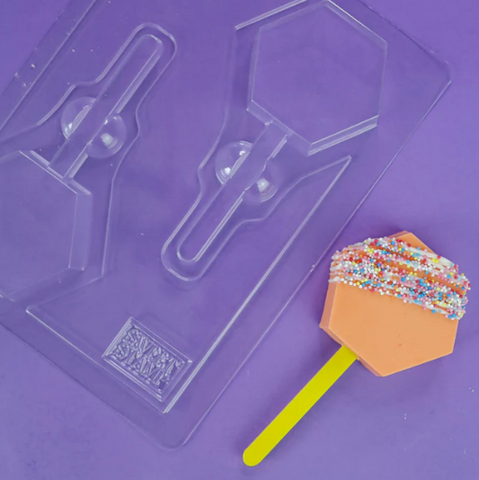Sweet Stamp Hexagon Popsicle Mold