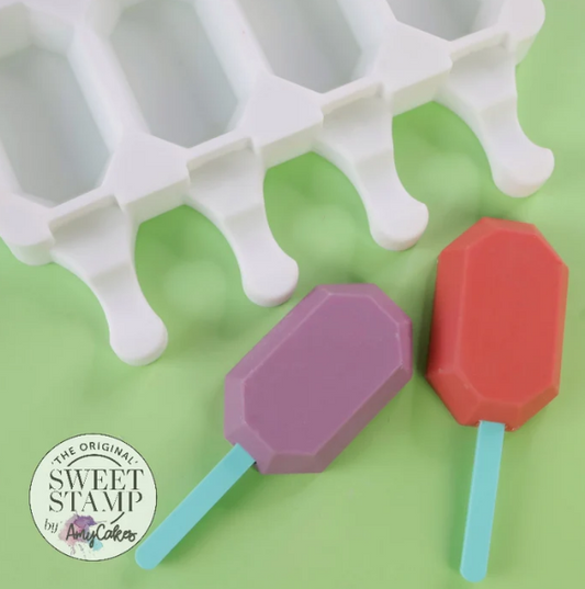 Sweet Stamp Cake Popsicle Diamond Mold Mini
